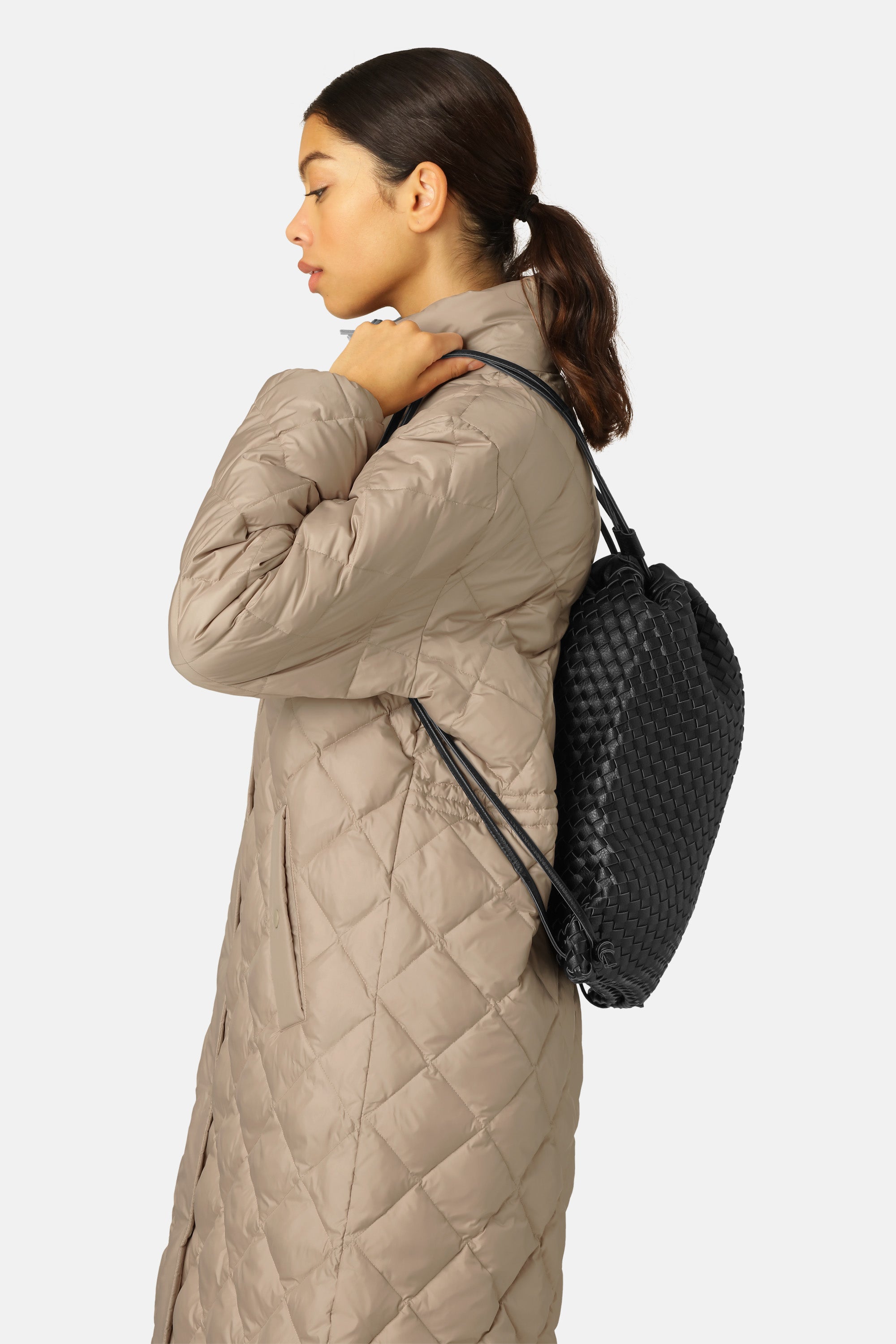 Ilse Jacobsen Hornbæk Accessories String Backpack Shoulder bag 001718 Black Gun metal